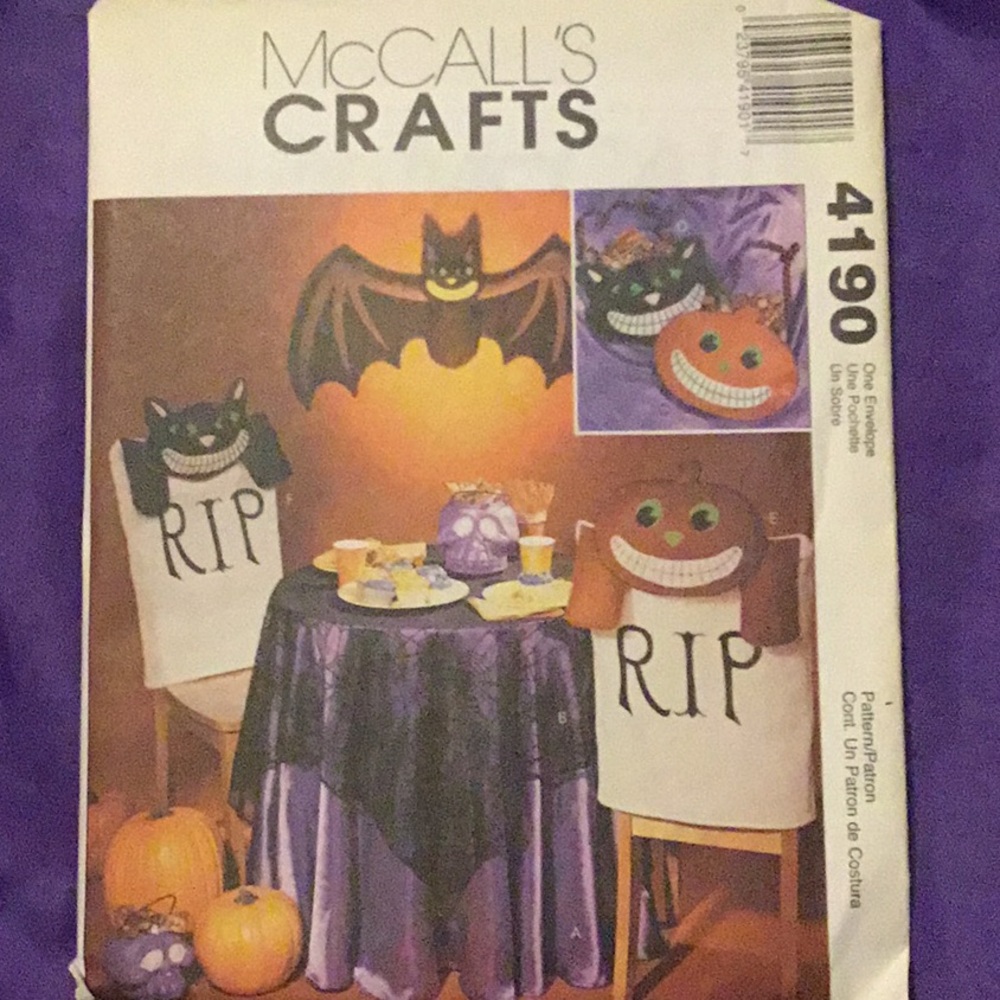 Patterns 3/$10 McCall’s crafts 4190